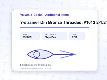 Y-strainer Din Bronze Threaded, #1013 2-1/2" - Valves & Cocks - Additional Items - IMPA 756809 - UOM PCS