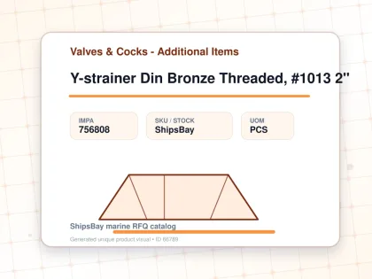 Y-strainer Din Bronze Threaded, #1013 2" - Valves & Cocks - Additional Items - IMPA 756808 - UOM PCS