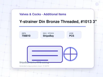 Y-strainer Din Bronze Threaded, #1013 3" - Valves & Cocks - Additional Items - IMPA 756810 - UOM PCS