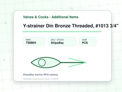 Y-strainer Din Bronze Threaded, #1013 3/4" - Valves & Cocks - Additional Items - IMPA 756804 - UOM PCS