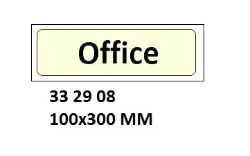 Accommodation Signs, 100X300 Mm, Office