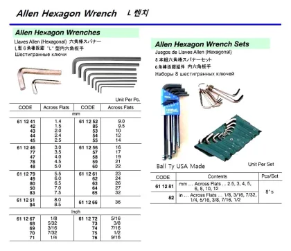 Allen Hexagon Wrench, 7 Mm