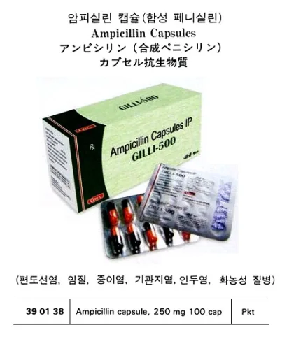 Ampicillin Capsule 250 Mg 100 Cap
