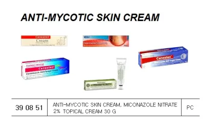 Anti Mycotic Skin Cream, Miconazole Nitrate 2% Topical Cream 30 G