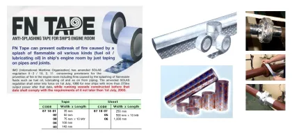 Anti Splashing Tape For Eng. Room, 140 Mm X 10 Mtr