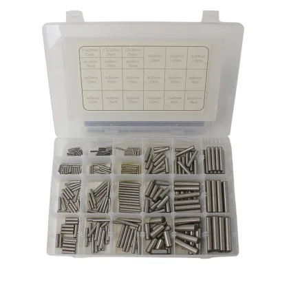 Assorted Metric Parallel Pins Set - Steel, 2.5-10mm, 315 Pieces
