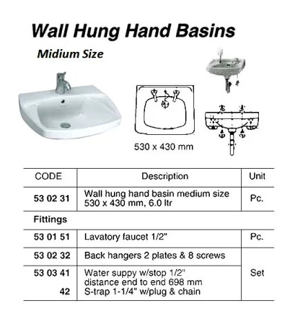 Back Hanger With 2 Plates & 8 Screws
