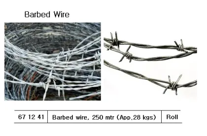 Barbed Wire, 250 Mtr/Roll (App. 28 Kg)
