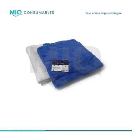 Bath Towel Cotton White, 670 X 1270Mm