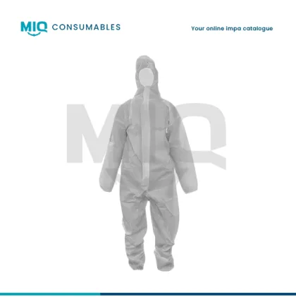 Boilersuit Polypropelene White With Hood Size Xl