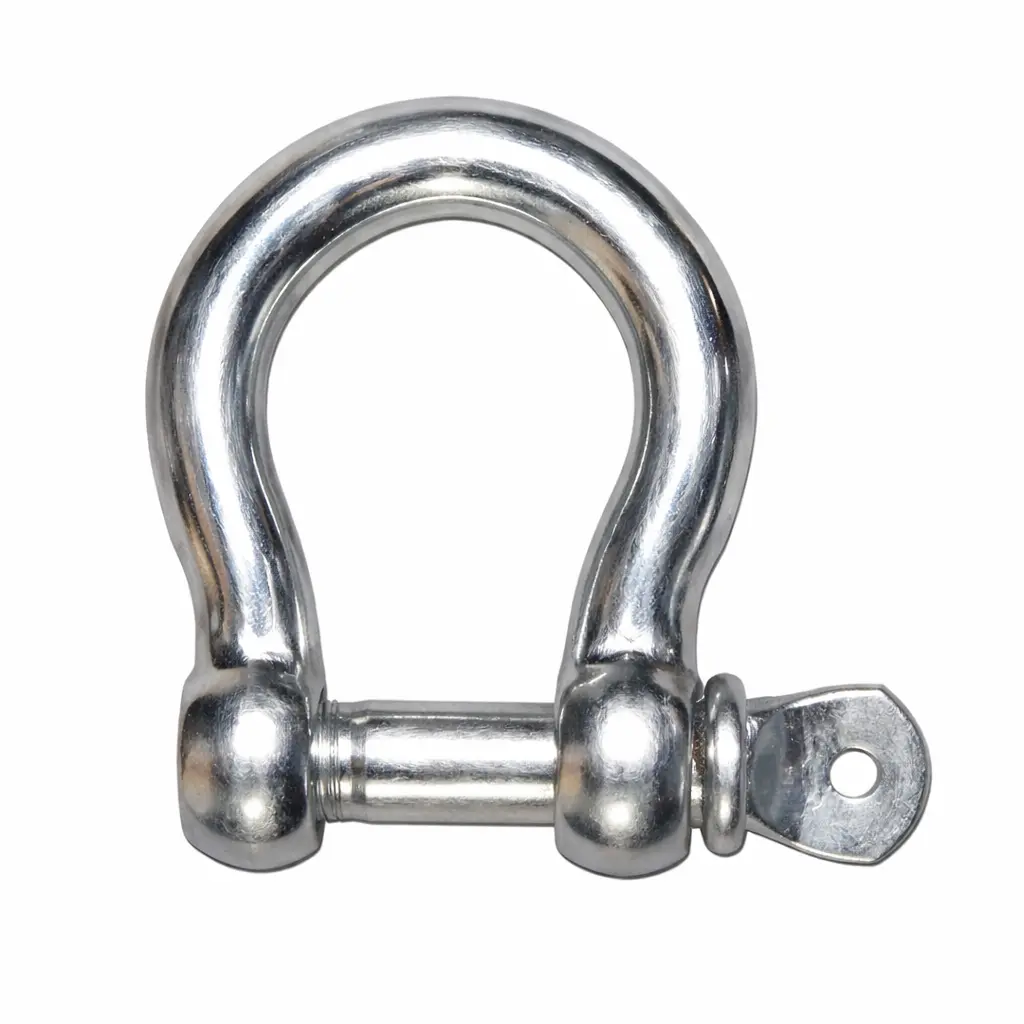 Bow Shackle, Screw Pin, 8x8x16mm, SWL 0.32 ton, Stainless Steel 316, IMPA 233602