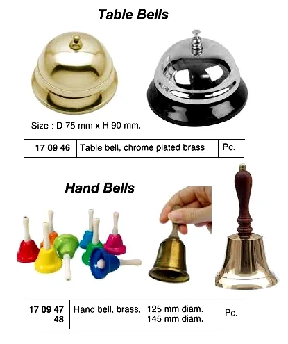 Brass Hand Bell Diam 145 Mm