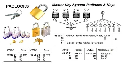Brass Padlock, 35 Mm With 3Keys