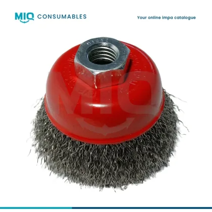 Brush Wire Cup Ss Crimped 60Mm, For Derusting Brush Mag9000
