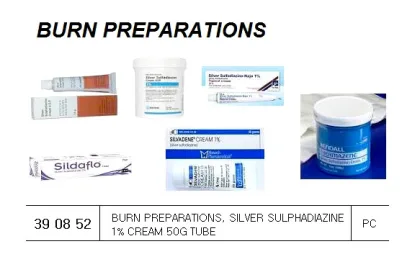 Burn Preparations, Silver Sulphadiazine 1% Cream 50G Tube