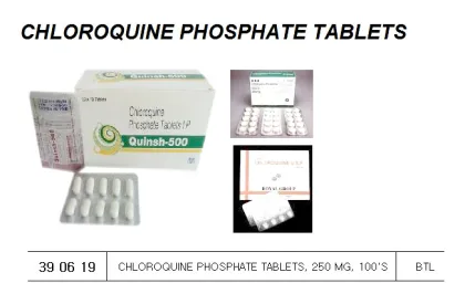 Chloroquine Phosphate Tablets, 250 Mg, 100'S