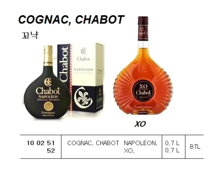 Cognac, Chabot Xo, 0.7 L