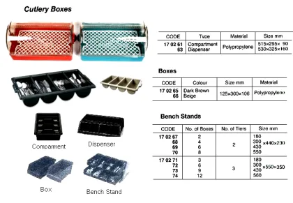 Cutlery Box, Bench Stand, No.4, 2 Tiers, 300 X 440 X 230 Mm