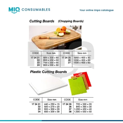 Cutting Board Plastic Blauw 530 X 325 X 12 Mm
