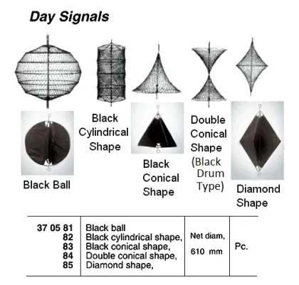Day Signal, Black Conical Shape Net, 610 Mm