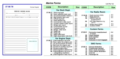 Deck Forms, Bridge Order Book, B 5