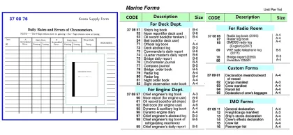 Deck Forms, Chronometer Journal, B 5