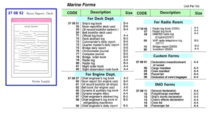 Deck Forms, Noon Report B 6