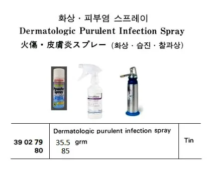 Dermatologic Purulent Infection Spray 35.5 Grm