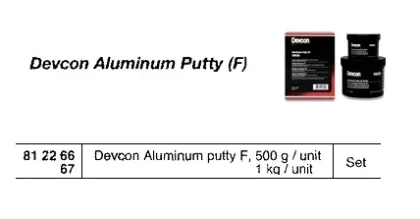 Devcon Aluminium Putty ,F, 1 Lb