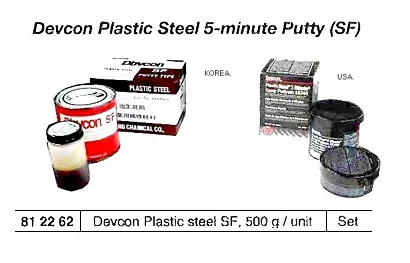 Devcon Plastic Steel 5 Minute Putty, Sf, 1 Lb