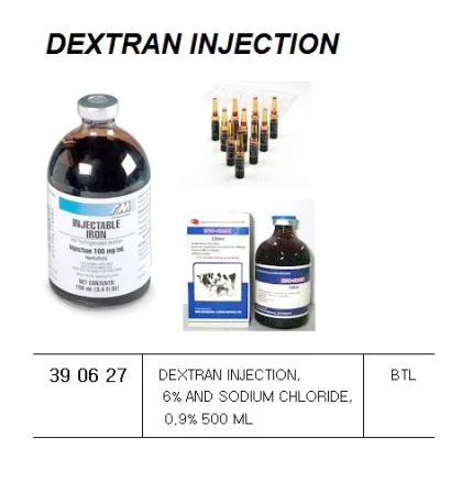 Dextran Injection, 6% And Sodium Chloride, 0.9% 500 Ml