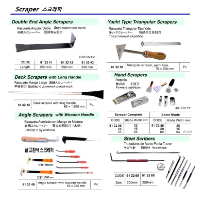 Double End Angle Scraper, 300 Mm