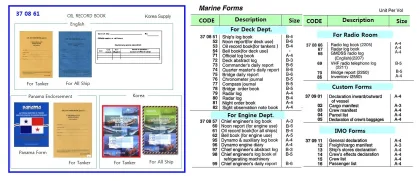 Engine Foams, Oil Record Book For All Ships B 4
