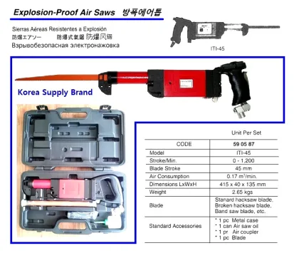 Explosion Proof Air Saw, Stroke : 45 Mm, Iti 45
