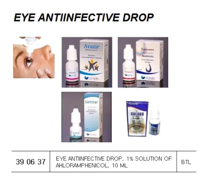 Eye Antiinfective Drop, 1% Solution Of Ahloramphenicol, 10 Ml