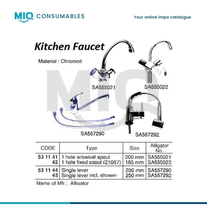 Faucet Kitchen Single Lever, Waterline Sa557290
