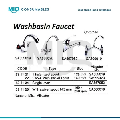 Faucet Washbasin Waterline, Chromed Single Lever Sa557950