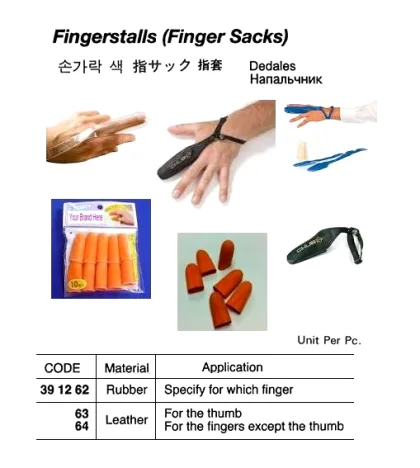 Fingerstall Rubber