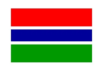 Merchant Flag 4'X 6' Bunting Gambia