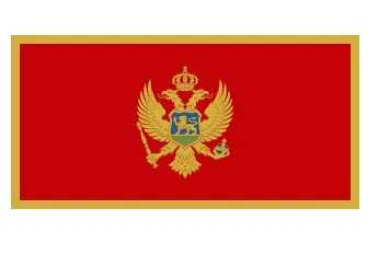 Merchant Flag 4'X 6' Bunting Montenegro