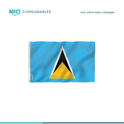 Merchant Flag 4'X 6' Bunting Saint Lucia