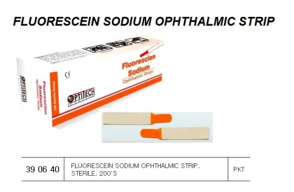 Fluorescein Sodium Ophthalmic Strip, Sterile, 200'S