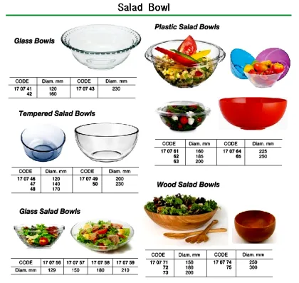 Glass Salad Bowl, 150 Mm