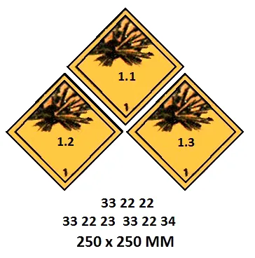 Hazard Diamond, 250X250 Mm, 11