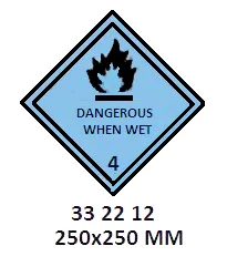 Hazard Diamond, 250X250 Mm,