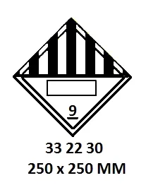 Hazard Diamond, 250X250 Mm,