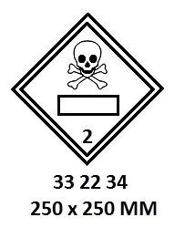 Hazard Diamond, 250X250 Mm, 2