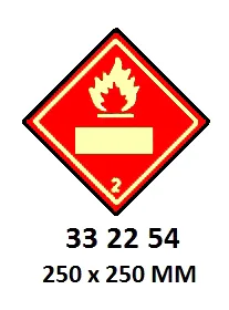 Hazard Diamond, 250X250 Mm, 2