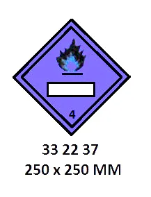 Hazard Diamond, 250X250 Mm,