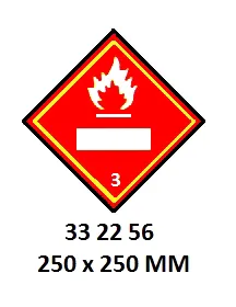 Hazard Diamond, 250X250 Mm, 3